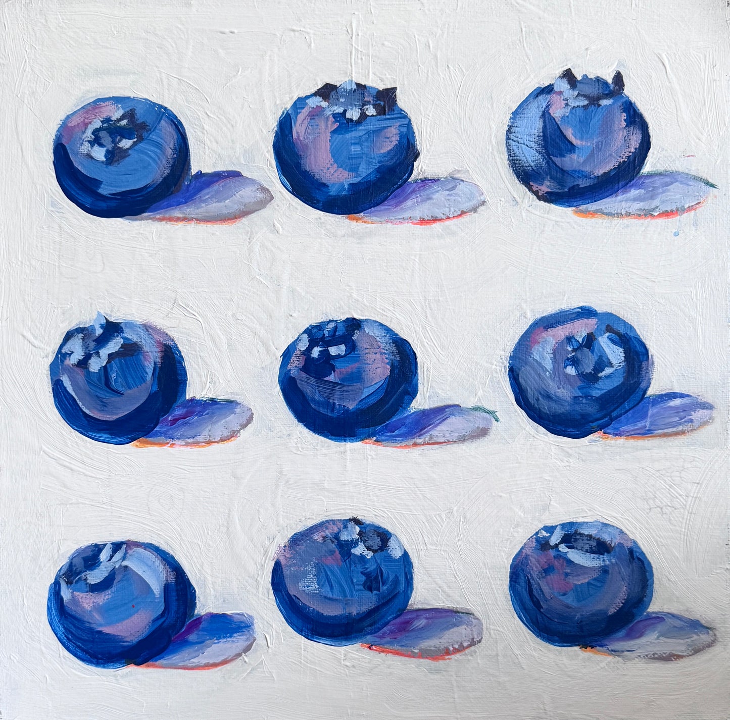 9 Little Blueberries - Original Art